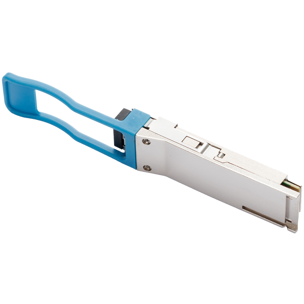 Módulo transceptor QSFP28 - Longitud de Onda 1310 nm - Fibra monomodo - Conector LC dúplex - Máxima distancia 2 km - 100Gbps - 100GBASE-LR4