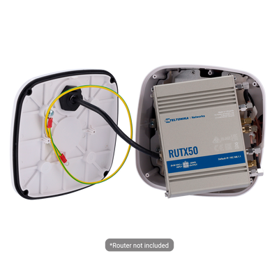 Teltonika Antena de exterior Industrial  - 5G Combo LTE/Wi-Fi/GNSS - Montaje en poste/mástil - Conectores SMA - Certificado para exterior IP67 - Antena+Carcasa para montaje