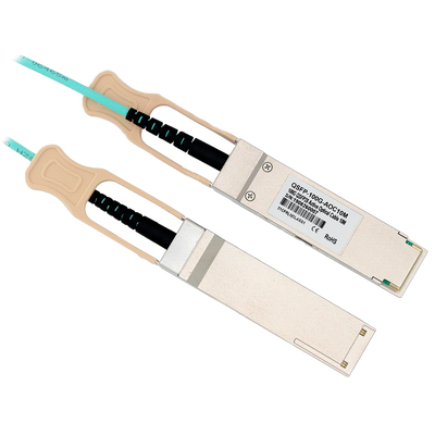 Cavo di collegamento diretto QSFP28 - Velocità 100Gbps - Moduli QSFP28 ad entrambe le estremità - Ideale per lo Stacking tra Switch - 10 Metri - Cavo Ottico
