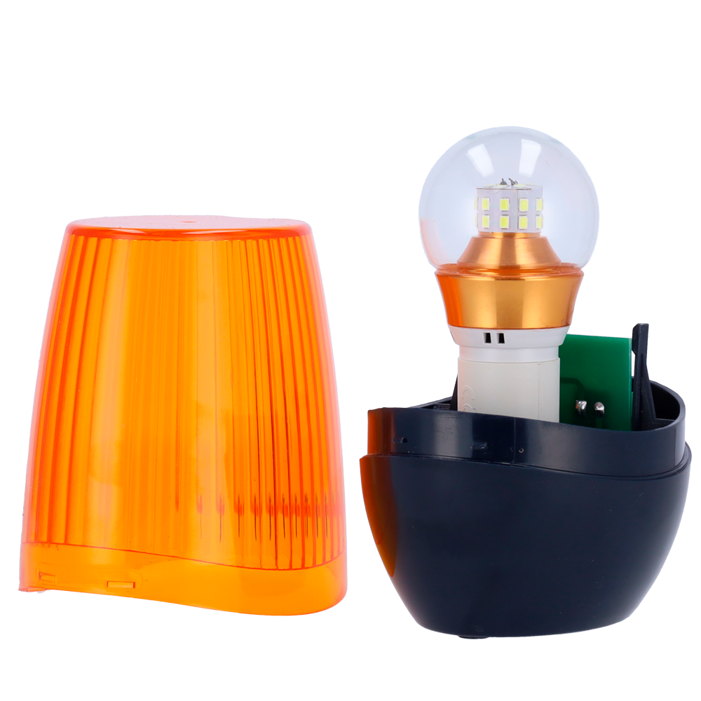 Lampada a LED - Colore Giallo - Indicazione luminosa di apertura e chiusura - Adatta per uso esterno - Alimentazione AC 220 V - Compatibile con GATEOPENER-BL360ENC