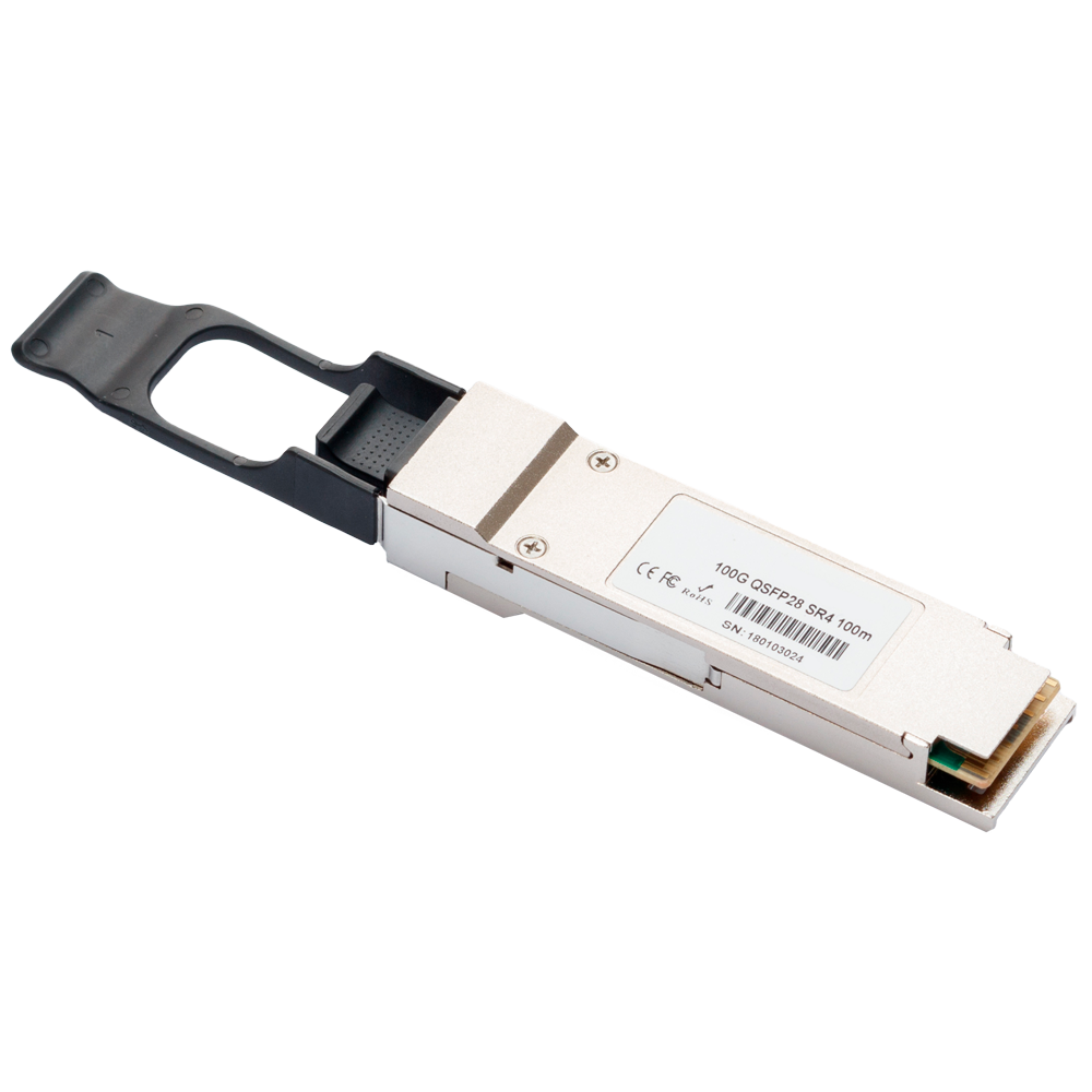 Modulo transceiver QSFP+ - Lunghezza d'onda 850 nm - Fibra multimodale - Connettore MTP/MP0 - Massima distanza 100 m - 100Gbps - 100GBASE-SR