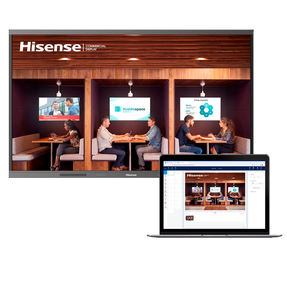 Cartelería digital y gestión remota de monitores - Compatible con todos los modelos Hisense - Gestión integral desde web (servicio Cloud) - Licencia anual para un dispositivo - Soporta videowalls y gestión de software