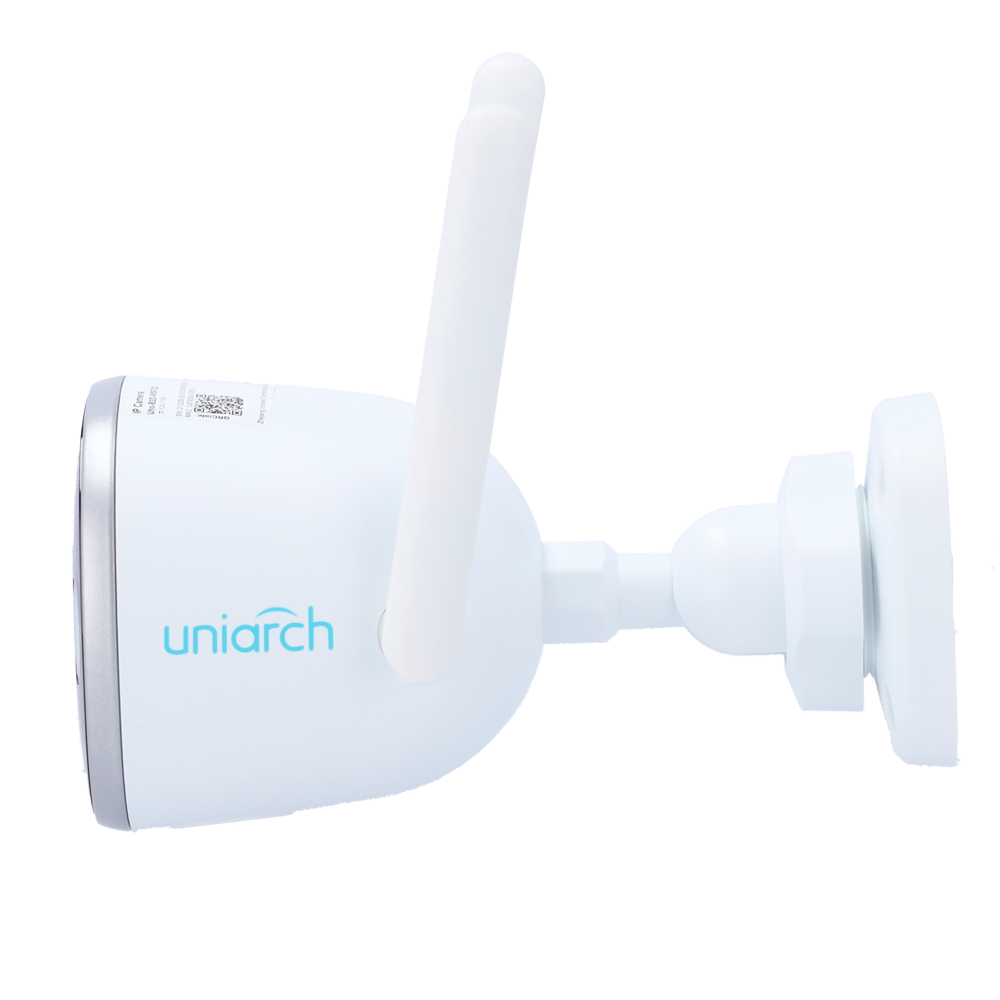 Telecamera IP Bullet Uniarch 5 Megapixel WiFi - 1/3" Progressive Scan CMOS - Ottica 2.8 mm - Portata IR LED 20 m / Luce bianca 10 m - Wifi IEEE802.11b/g/n