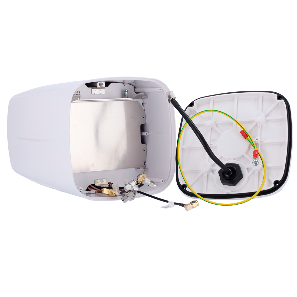 Teltonika Antena de exterior Industrial - 5G Combo LTE/Wi-Fi/GNSS - Montaje en poste/mástil - Conectores SMA - Certificado para exterior IP67 - Antena+Carcasa para montaje