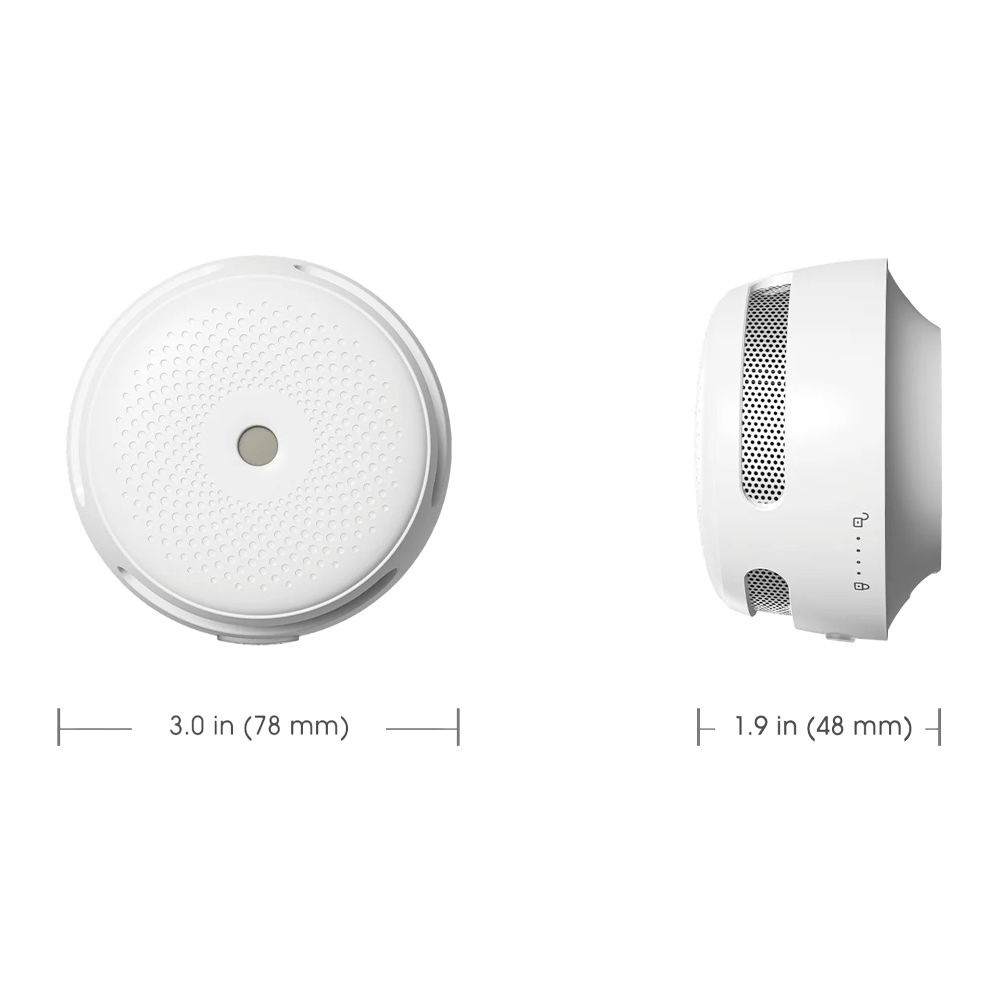 Pack de 6 mini detector de humo autónomo X-Sense - Permite conectar 24 detectores por RF 868MHz - Duración de la batería 5 años (reemplazable) - Indicador luminoso de alarma - Alarma sonora 85 dB a 3m - Certificado EN 14604
