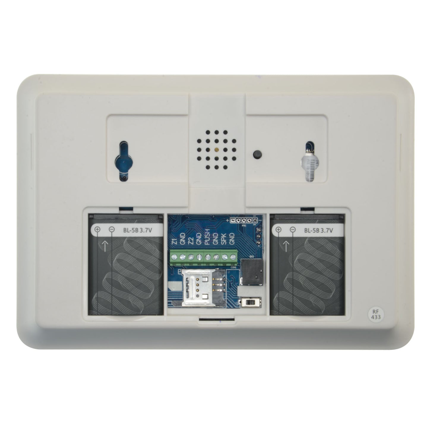 Batteria di backup - Litio - Ricaricabile - 3.7 V - 900 mAh - Compatibile con pannelli d'allarme