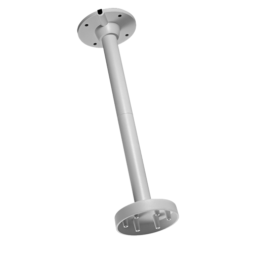 Staffa a tetto - Altezza 560 mm - Adatto per esterni - Colore bianco - Fabbricato in alluminio - Pin cavo