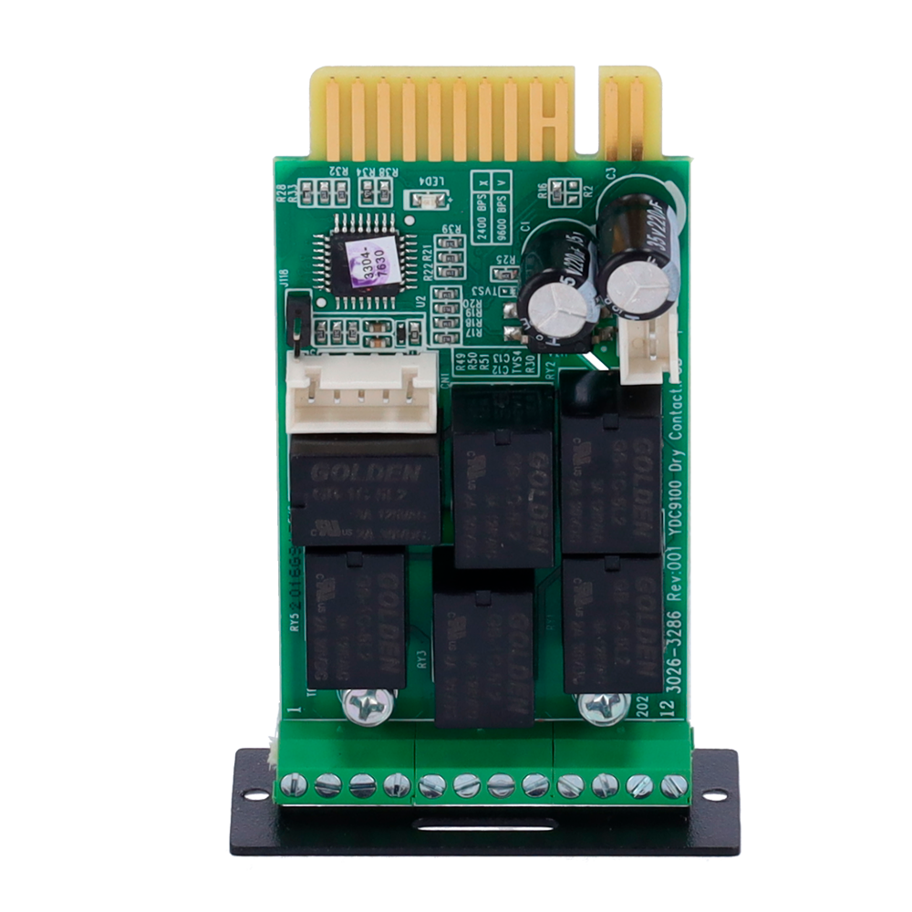 Mini scheda a contatto pulito - Per l'installazione sullo slot SNMP dell'UPS - Collegamento al dispositivo di monitoraggio - Segnala lo stato dell'UPS