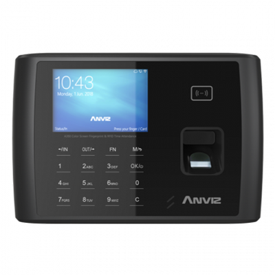 Terminal di Controllo Presenze ANVIZ - Impronte digitali, schede RFID e tastiera - 3.000 registrazioni / 100.000 registri - TCP/IP, USB, RS232, relé per sirena - 8 Modi di Controllo presenze - Software di CrossChex e Cloudclocking - Innowatt
