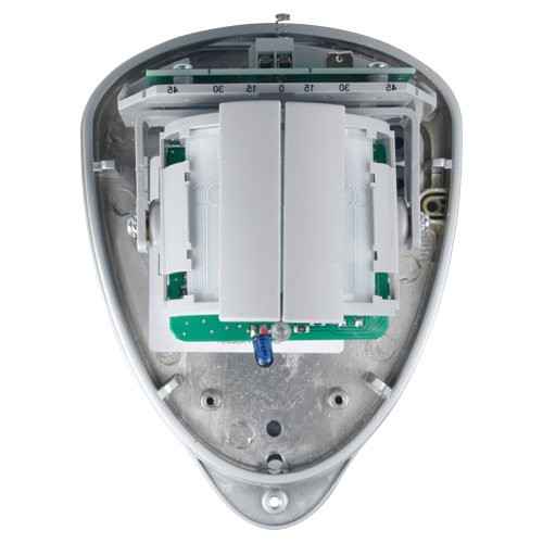 Rivelatore PIR per esterni GJD - PIR Volumétrico - Campo di rilevamento regolabile 10/20/30 m - Materiale di alta qualità - Alimentazione 9~15 VDC - Uso esterno