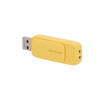 Pendrive USB Hikvision - Capacità 128 GB - Interfaccia USB 3.2 - Velocità massima di lettura/scrittura 120/45 MB/s - Design compatto, color giallo