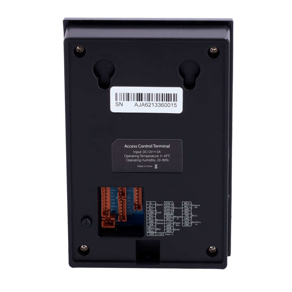 Controllo presenze - Schede EM e MF e PIN - 30.000 password/schede | 80.000 registri - TCP/IP, RS485 e USB - Adatta per interni - Software ZKBioTime 8