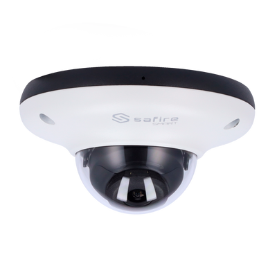 Safire Smart - Telecamera Dome IP gamma I1 IA Avanzata - Risoluzione 4 Megapixel (2592x1520) - Ottica 2.8 mm | Audio | IR 20m - IA Avanzata:Perimetro, Volto, Conteggio, Metadati - Waterproof IP66 | PoE (IEEE802.3af)