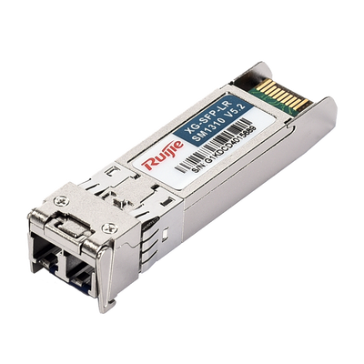 Módulo transceptor Ruijie SFP+ - Longitud de onda 1310 nm - Fibra monomodo - Conector LC dúplex - Distancia máxima 10 km - 10Gbps - 10GBASE-SR