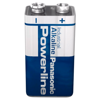 Panasonic - Pila PP3 / 6LR61 - Voltaggio 9.0 V - Alcalina - Capacità nominale 510 mAh - Compatibile con i prodotti a catalogo