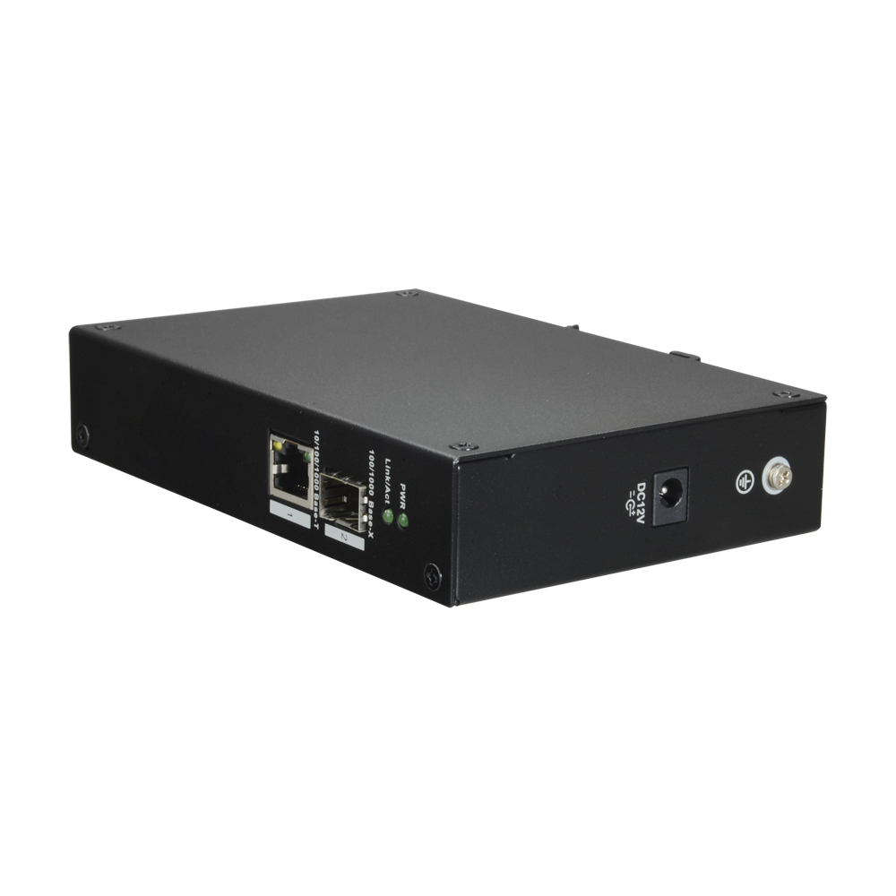 X-Security - Switch da tavolo - 1 puerto1 RJ45 + 1 Porta SFP fibra - Velocità 100/1000 Mbps - Plug & Play - Tecnologia di risparmio energetico