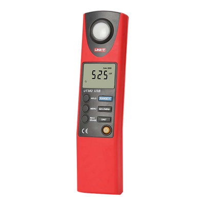 Misuratore di illuminazione - Display fino a 2000 conteggi - Alta frequenza di campionamento - Archiviazione dei dati | Connessione USB al PC - Spegnimento automatico - Connessione USB al PC
