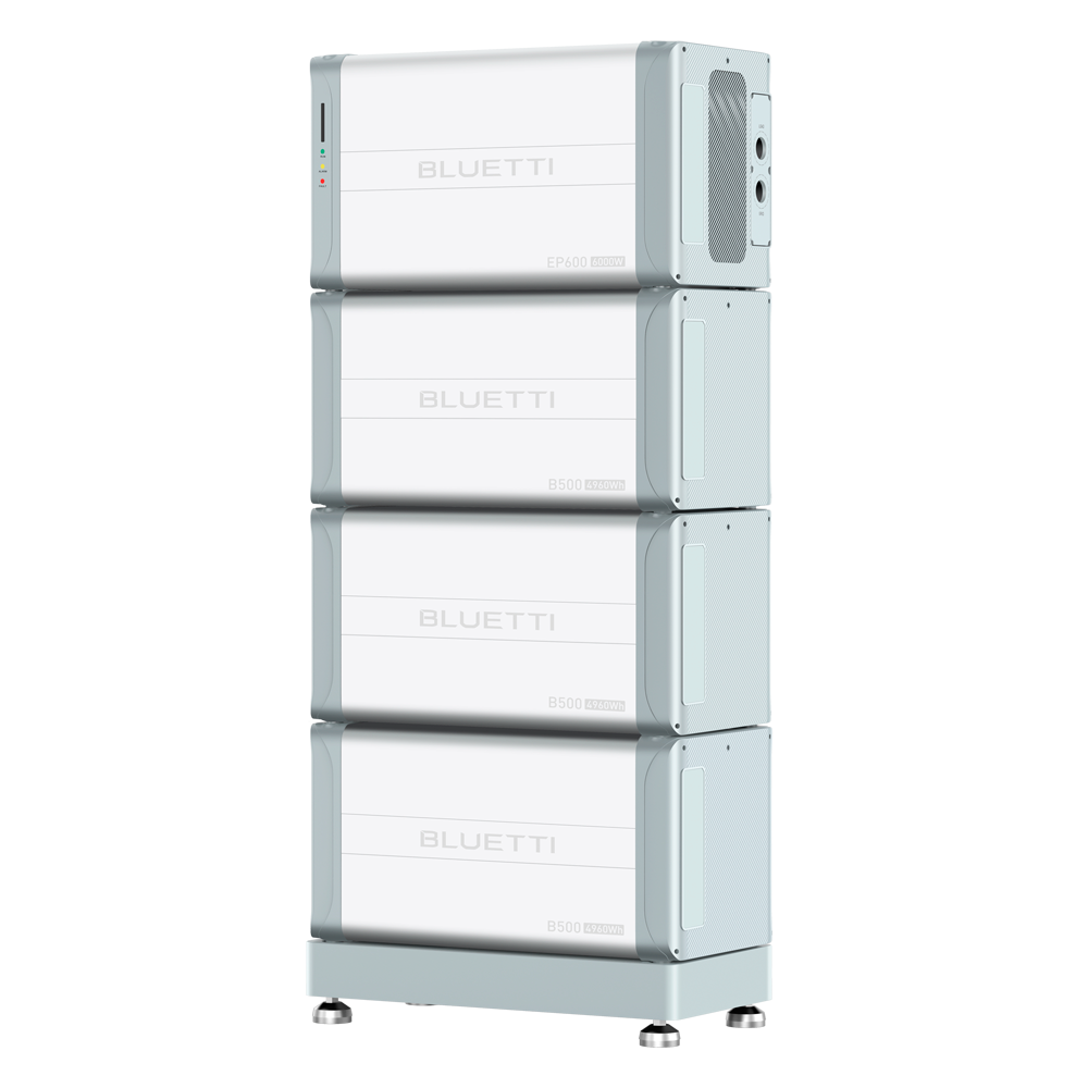 Kit batteria domestica - 1xBL-EP600,  2x Batterie BL-B500, 1xSoporte BL-Bracket - Gran capacità 14880Wh - Potenza 6000W - Controllo tramite APP (Wifi e Bluetooth) - IP65