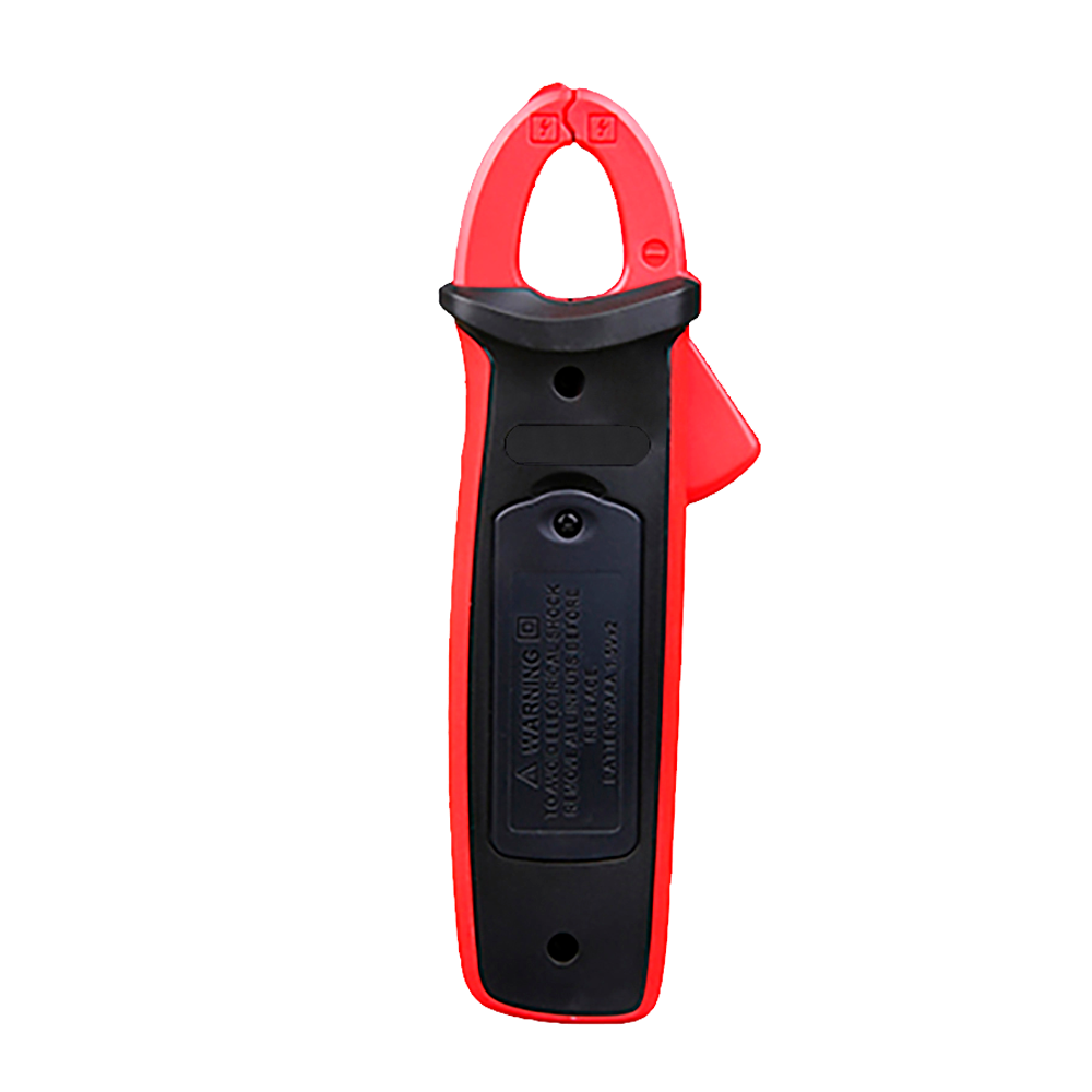 Mini pinza amperimétrica - Pantalla LED hasta 2000 cuentas - Medición CC y CA hasta 600V y 200A - CA de alta precisión con función True RMS - Medición de resistencia y capacitancia - Zumbador para prueba de continuidad