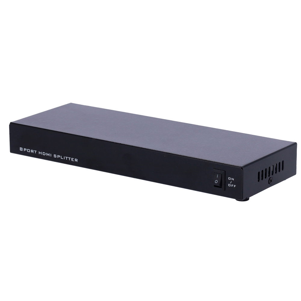 Moltiplicatore di segnale HDMI - 1 ingresso HDMI - 8 uscite HDMI - Fino a 4K*2 - Lunghezza massima in uscita 25 m - Alimentazione DC 5 V