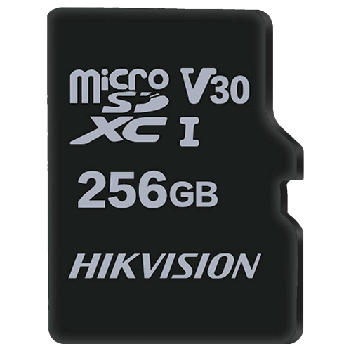 Scheda di memoria Hikvision - Tecnologia TLC - Capacità 256 GB - Classe 10 U1 V30 - Fino a 3000 cicli di scrittura - Adatto per dispositivi di Videosorveglianza
