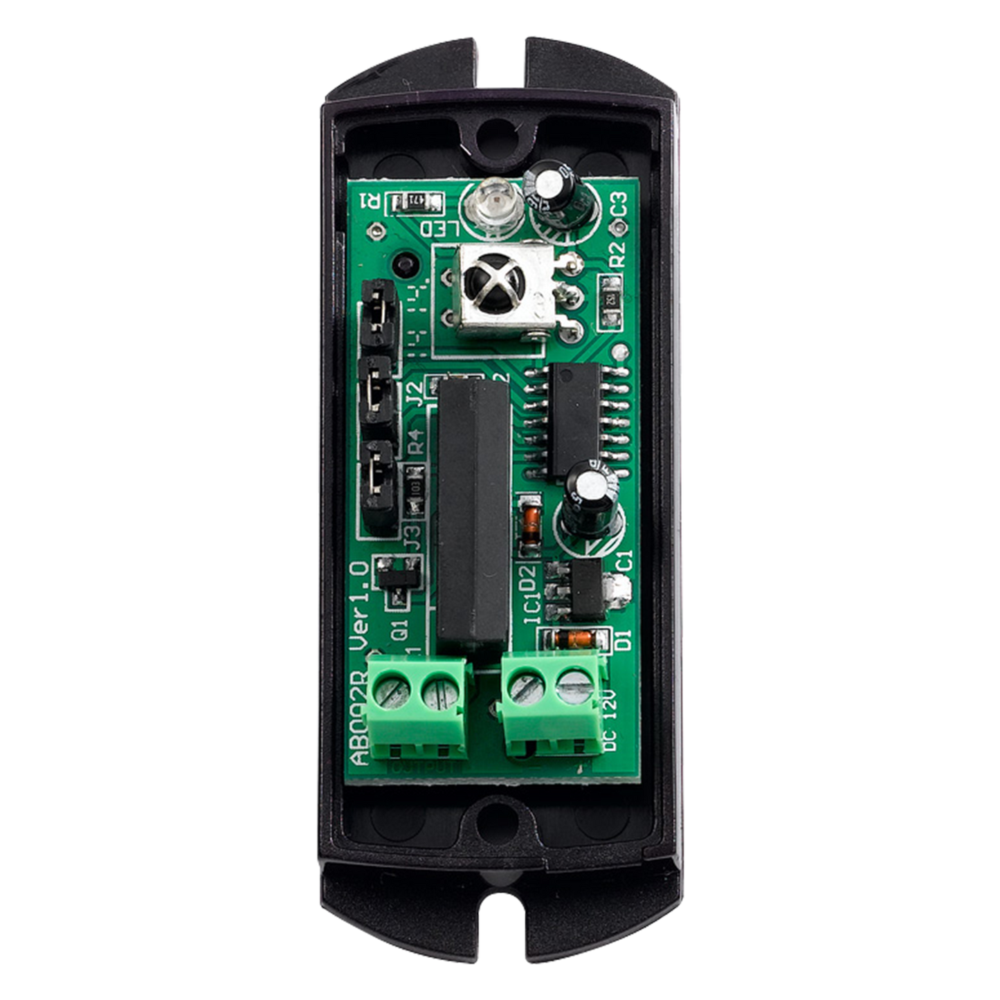 Rilevatore di barriera a infrarossi - Cablato | 1 fascio - Distanza max. di rilevamento 10 / 20 m - Piccole dimensioni e facile installazione - Uscita relé - Alimentazione 9~16VDC/VAC - Innowatt