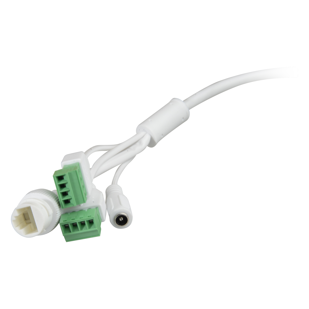 Cámara tipo torreta IP de 2 megapíxeles - CMOS de barrido progresivo de 1/2,7" - Compresión H.265+ - Óptica varifocal 2,8~12 mm - Distancia IR 30 m - Resistente al agua IP67