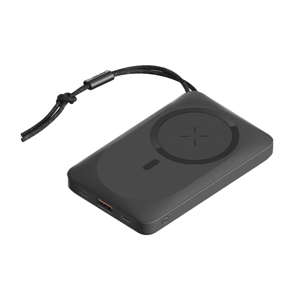 VEGER - Power bank magnético e inalámbrico - Capacidad 10000mAh (38,5Wh) - Carga rápida 22,5W - USB-C, entradas Lightning - USB-B, USB-C, salidas inalámbricas