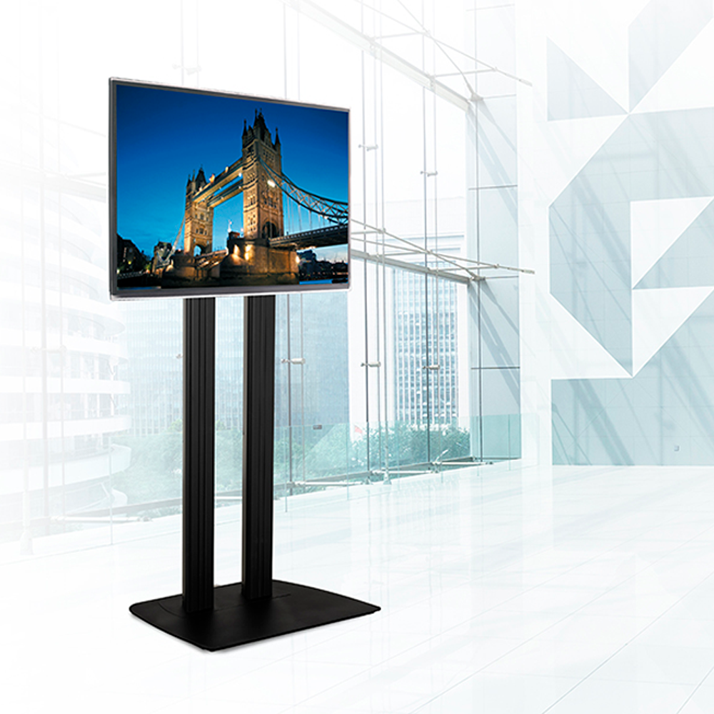 Soporte a suelo con peana - Hasta 75" - Max peso 70Kg - VESA 600x400mm