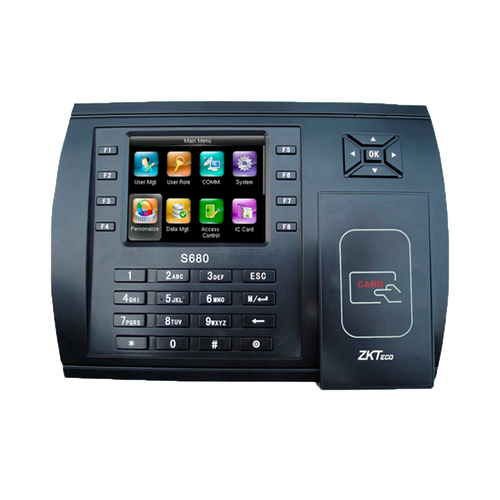 Attendance Control - EM & MF Cards & PIN - 10,000 Cards | 50,000 registers - TCP/IP, RS485 and USB - Presence function keys - ZKBioTime 8 software 2 devices included