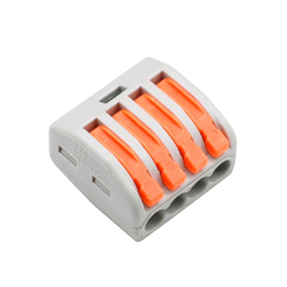 Safire -  Conector de Cable - 1 Entrada y 3 Salidas  - Calibre del cable 28 ~ 12AWG - Sección 0.08 m²~ 4 mm² - 10 unidades