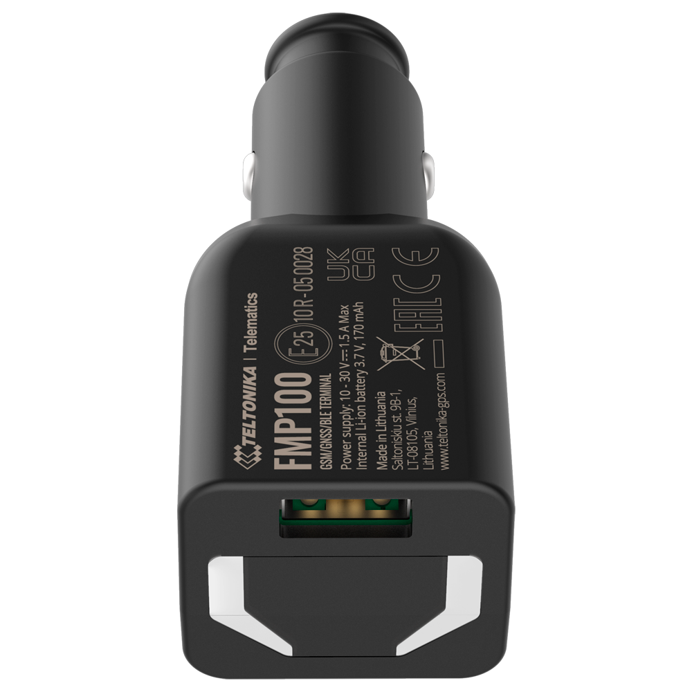 Tracker Plug & Play per veicoli - Collegamento alla presa accendisigari - Installazione rapida e accessibile - 2G e BLE per TK-EYE - Nano-SIM - Pulsante per la generazione di eventi