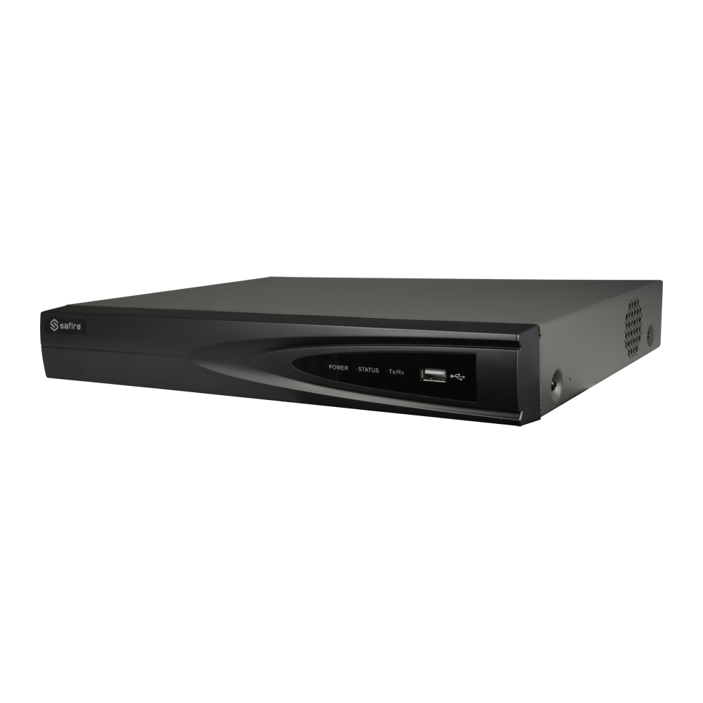 Videograbador Safire 5n1 - 4CH HDTVI/HDCVI/HDCVI/AHD/CVBS/CVBS/ 4+1 IP - 4Mpx Lite (15FPS) - Salida HDMI Full HD y VGA - Audio en Coaxial / Alarmas - Face Rec. y TrueSense