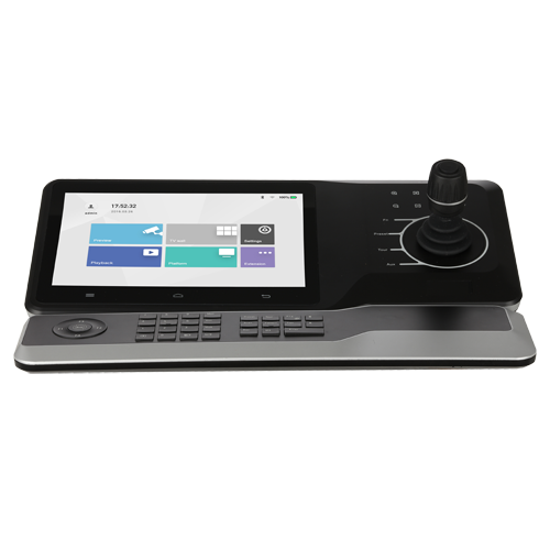 Tastiera di controllo IP X-Security - Schermo LCD tattile 10" - Collegamento RS485 / RS422 / RJ45 / RS232 - WiFi | Ethernet | USB | HDMI - Joystick 4 axis e mini tastiera - Fino a 4 canali 4K o 16 a 1080p