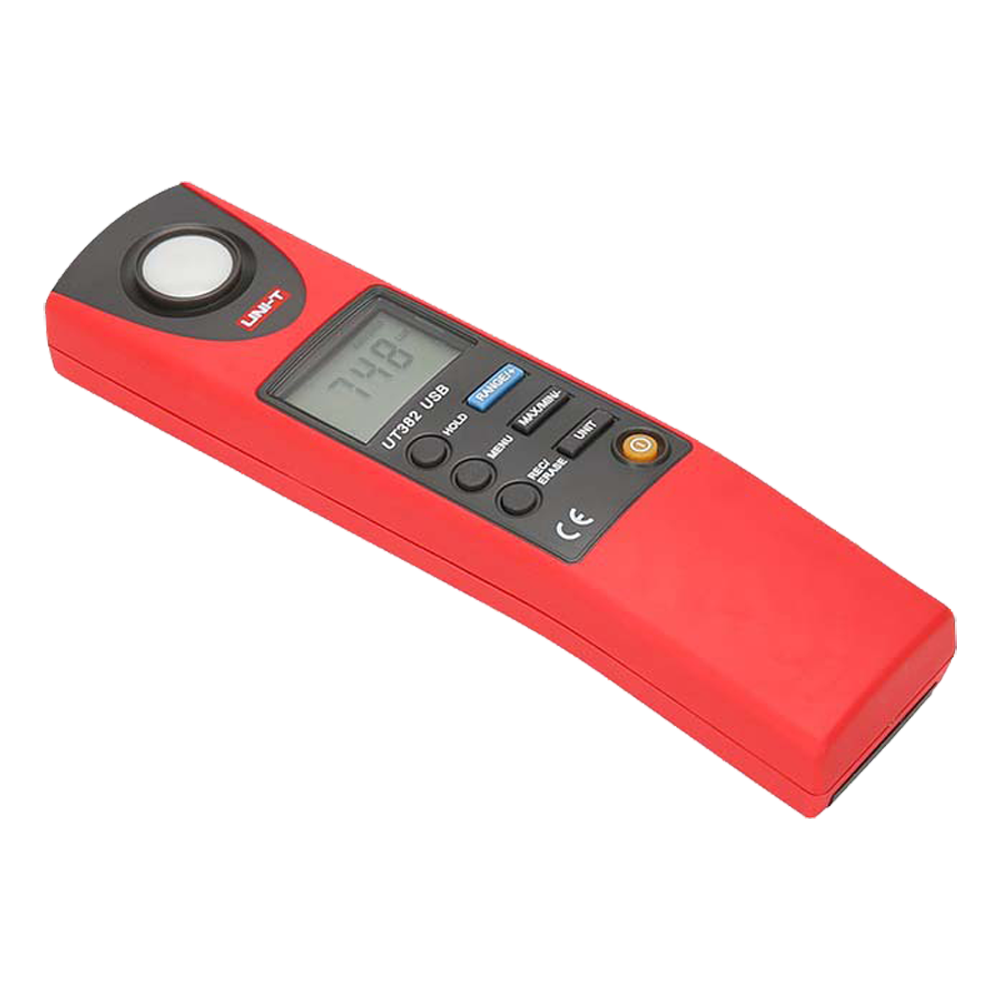 Misuratore di illuminazione - Display fino a 2000 conteggi - Alta frequenza di campionamento - Archiviazione dei dati | Connessione USB al PC - Spegnimento automatico - Connessione USB al PC