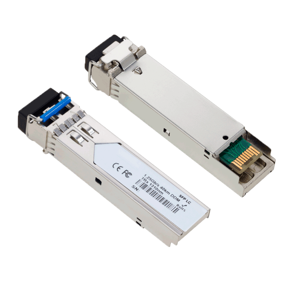 Modulo Transceiver SFP - TRx 1310 nm - Fibra Monomodale - Tipo di connettore LC duplex - Massimo 40 km - 1.25Gb/s - 1000Base-EX