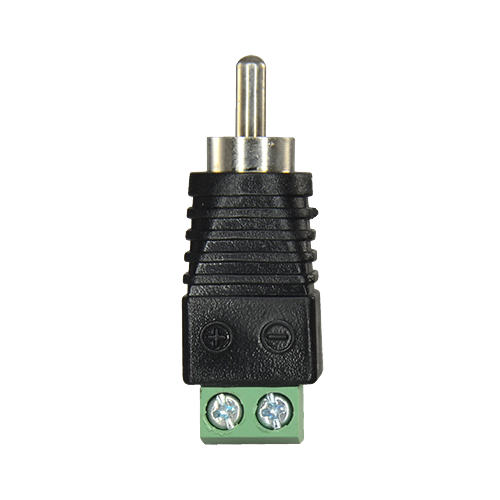 Connettore SAFIRE - RCA maschio - Uscita +/ da 2 terminali - 36 mm (Fo) - 13 mm (An) - 5 g