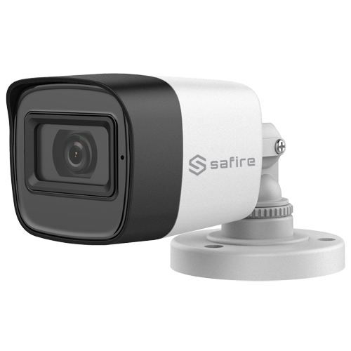 Safire Gamma PRO Bullet Camera - 4 in 1 Output - 5 Mpx High Performance CMOS - 3.6 mm Lens | Smart IR Matrix LED Range 30 m - Audio over coaxial cable - Waterproof IP67