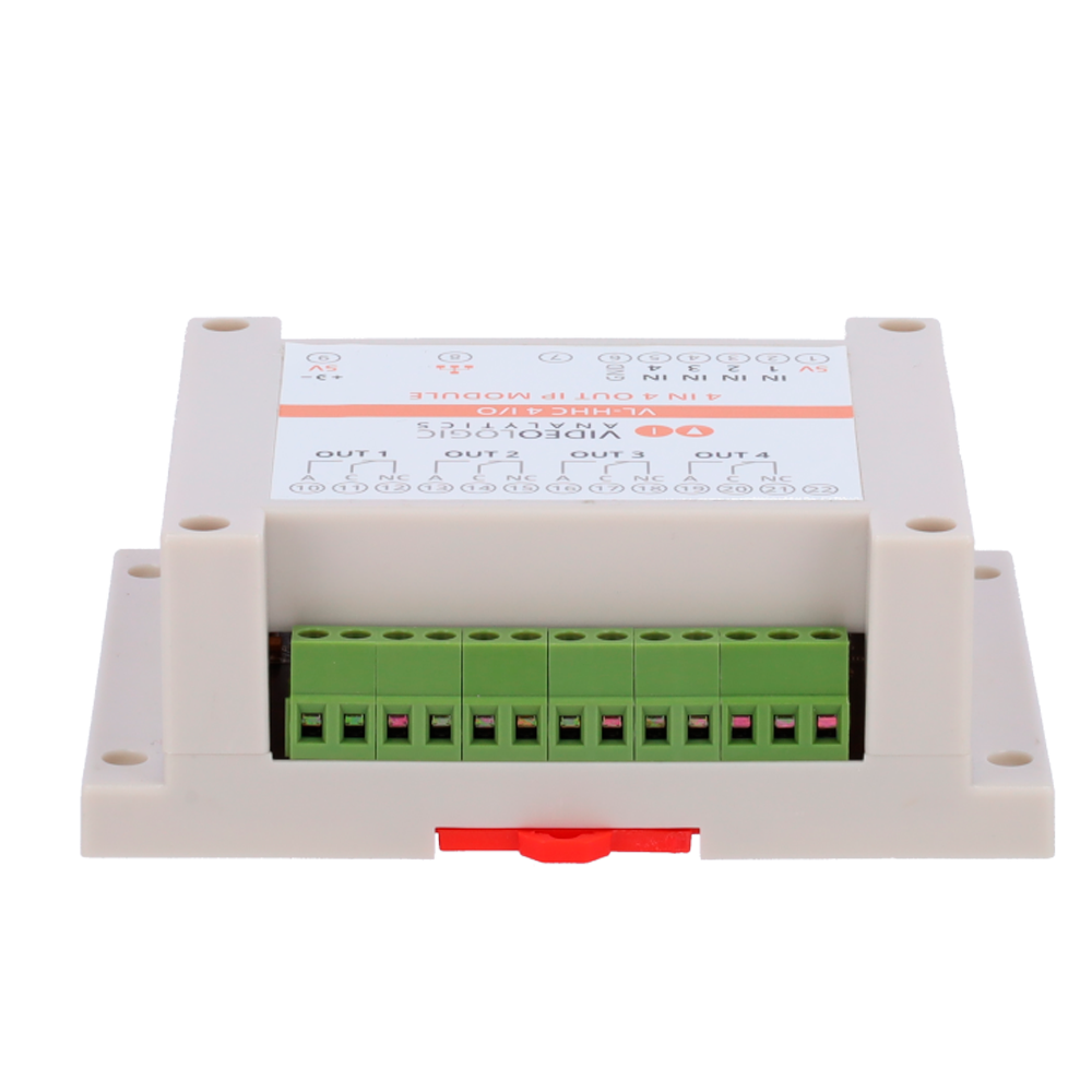 Videologic modulo esterno 4 relè - Connessione IP - 8 uscite relè e 8 ingressi - Solo per HE Guards Lite series