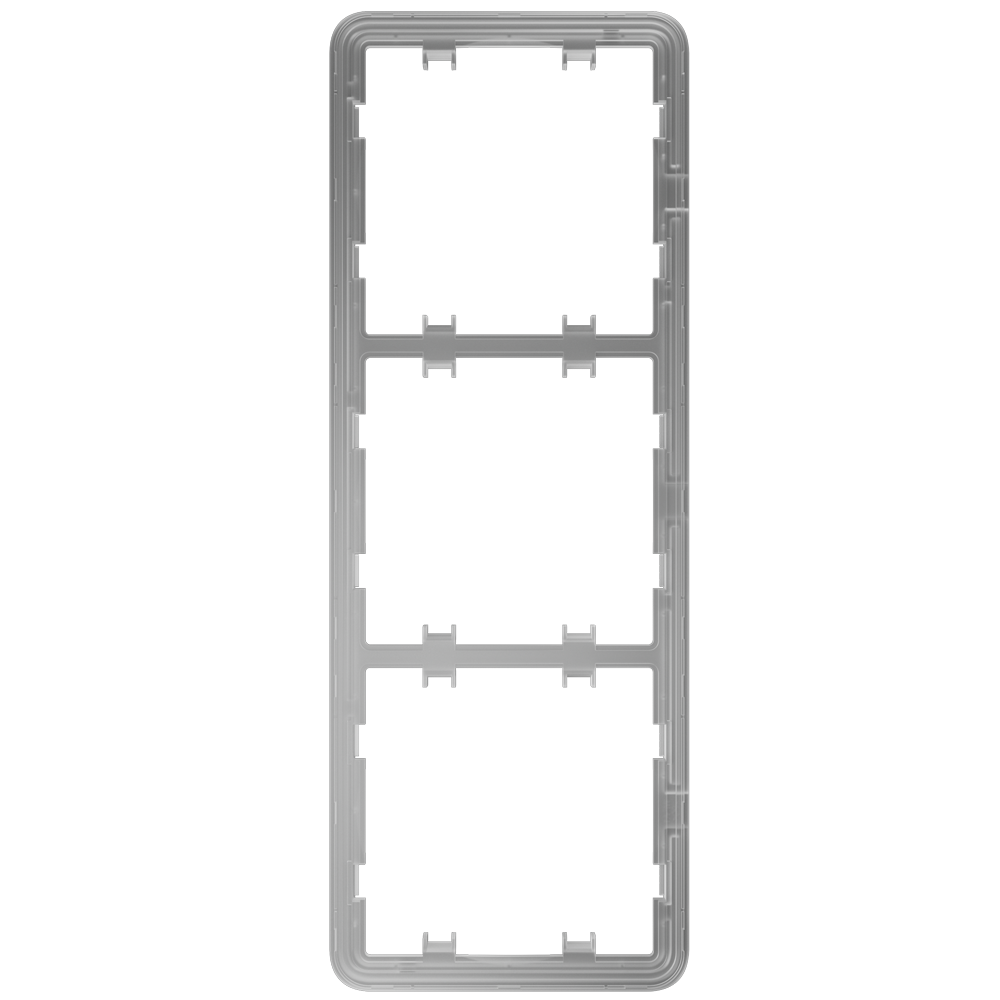 Marco vertical para tres interruptores - Compatible con 2 x AJ-SIDEBUTTON-...-VERT - Compatible con 1 x AJ-CENTERBUTTON...-VERT - Ajax - LightSwitch Vertical Frame (3 seats)
