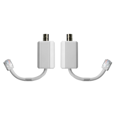 Estensore EoC Branded - Ethernet per cavo coassiale - Passivo | Specifico ePoE - Trasmettitore e ricevitore indifferentemente - Permette di transmettere 1 canale IP - Distanza massima 400 m