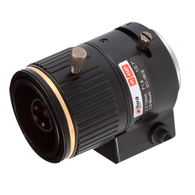 Lente Branded con filettatura CS - Qualità 4.0 Mpx - AutoIris Direct Drive (DC) - Varifocale: 2.7 a 12 mm - 1/2.7" | F1.6 - Correzione IR