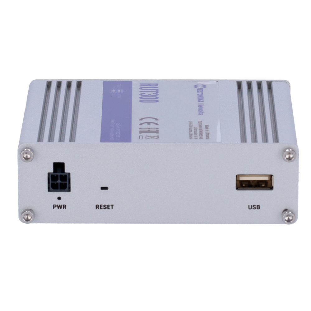 Teltonika Router Industriale - 5 porte Ethernet RJ45 Fast Ethernet - USB 2.0  - 2x Ingressi + 2 Uscite Digitali - Alloggiamento in Alluminio