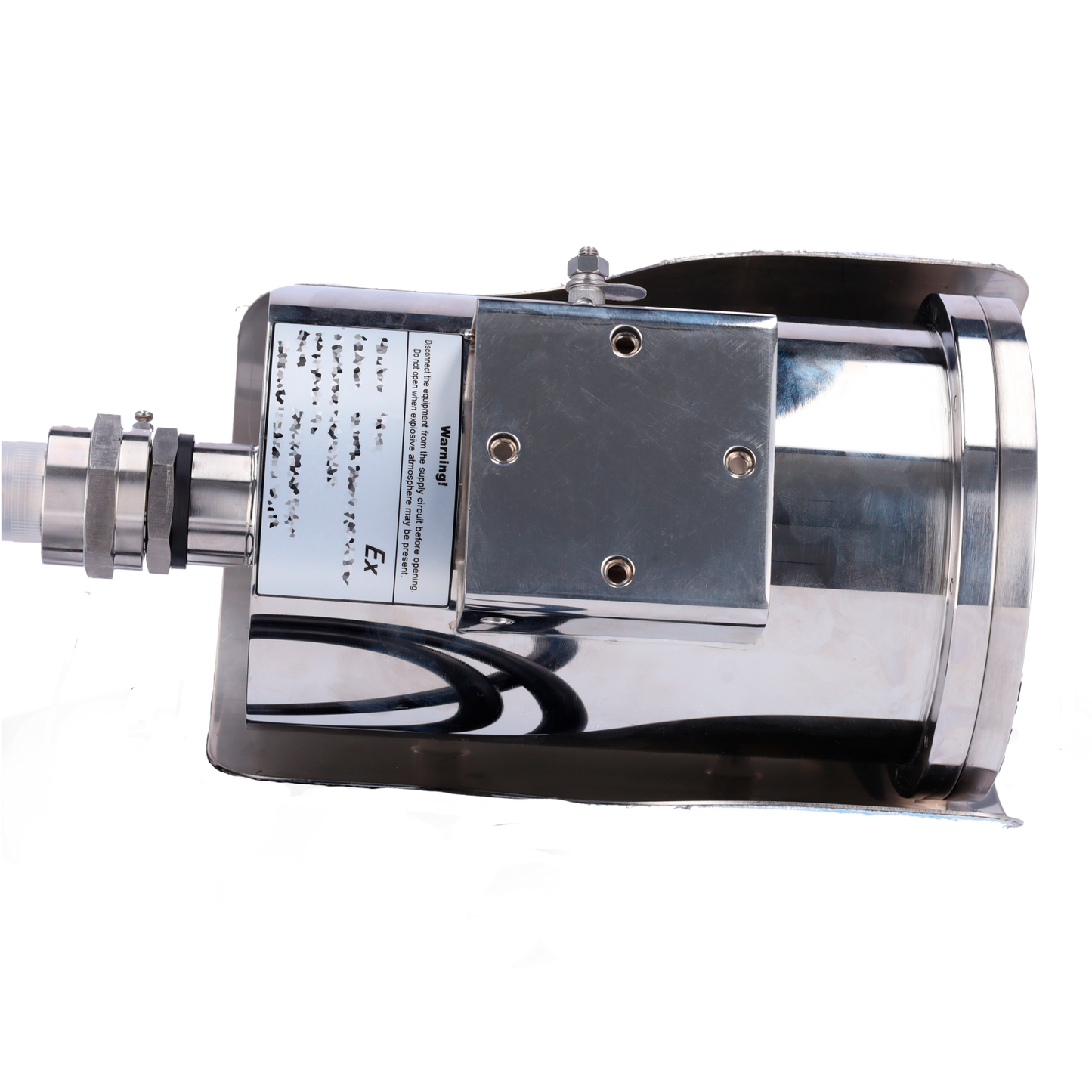 Telecamera IP Explosion Proof 4 Mp - 1/3" Progressive Scan CMOS - Ottica motorizzata 2.7 -13.5 mm AF - IR LEDs portata 50 m - Alloggiamento in acciaio inox 304 resistente alla corrosione - Impermeabilità IP68