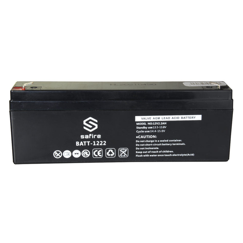 Batteria ricaricabile - Tecnologia piombo-acido AGM - Voltaggio 12 V - Capacità 2.3 Ah - 58 x 34 x 178 mm / 820 g - Per backup o uso diretto