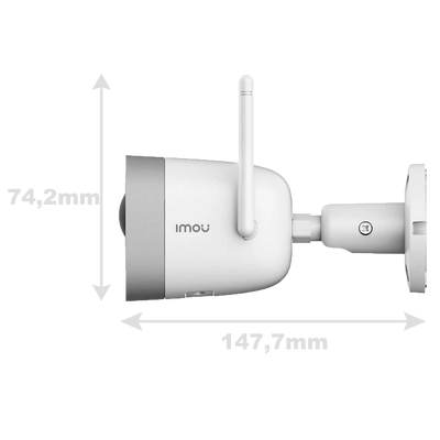 Telecamera Wifi Imou 2 Megapixel - Color Night Vision / Flash deterrente - Lente 2.8 mm / IR 30 m - Rilevamento intelligente delle persone - Audio bidirezionale - Adatta per esterni IP67