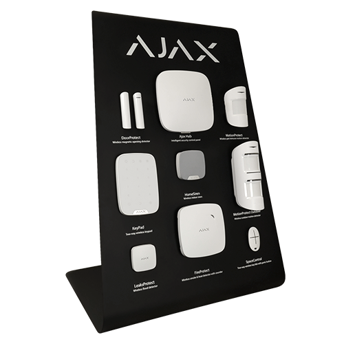 Pantalla de demostración de escritorio - Kit de alarma profesional Ajax - Comunicación Ethernet y GPRS - Joyero inalámbrico de 868 MHz - Hasta 100 dispositivos inalámbricos - Aplicación móvil y software para PC
