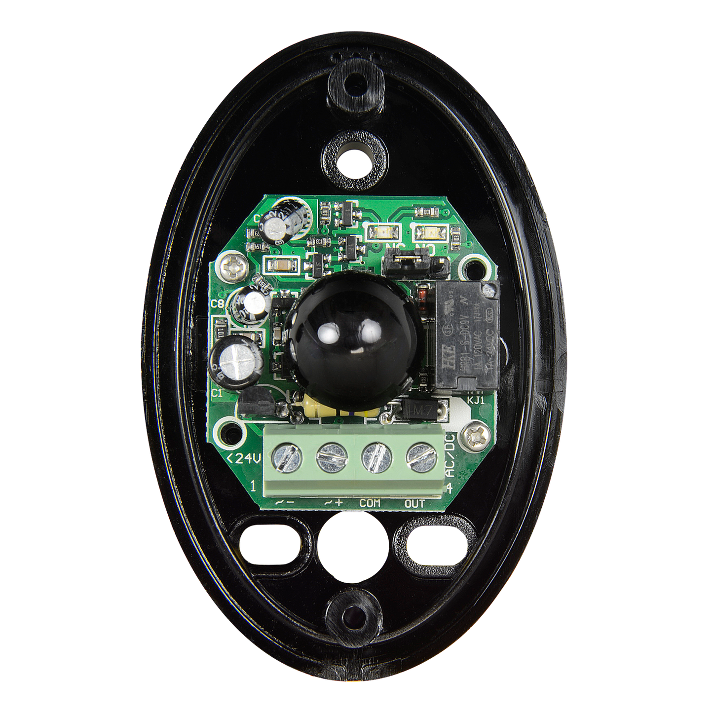 Rilevatore di barriera a infrarossi - Cablato | 1 fascio - Distanza max. di rilevamento 10 / 20 m - Piccole dimensioni e facile installazione - Uscita relé - Alimentazione 12~24VDC/VAC - Innowatt