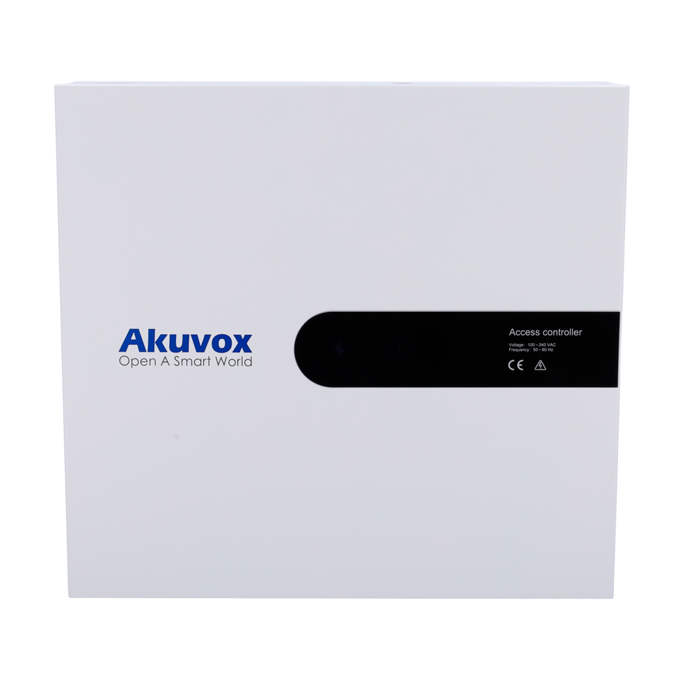 Controller di accessi RFID - Accesso per scheda - Comunicazione TCP/IP | RS485 - 4 entrate Wiegand e 3 RS485 - Uscita relè per due porte - Software Akuvox ACMS | Configurazione web