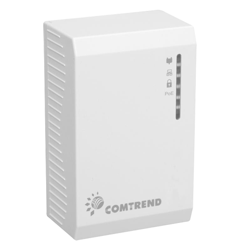 Adattatore Ethernet PLC - Trasmissione 10/100 Mbps - Trasmissione dati attraverso la rete elettrica - Plug & Play - Installazione nella presa di corrente - Uscita: Connessione PoE RJ45 - PoE.802.3af